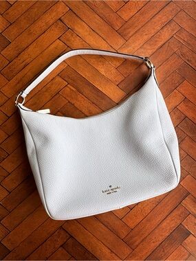 Kate Spade Leila Pebbled Leather Shoulder Bag In Taro Milk (KB694) GUC